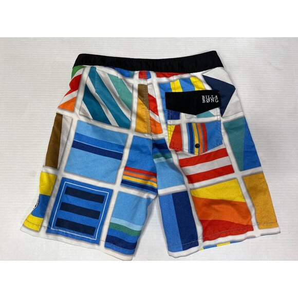 Billabong Men’s Flag Print Board Shorts Size 31 Swim Surf Trunks Performance - Picture 7 of 8